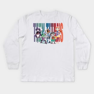 Teen Titans Kids Long Sleeve T-Shirt